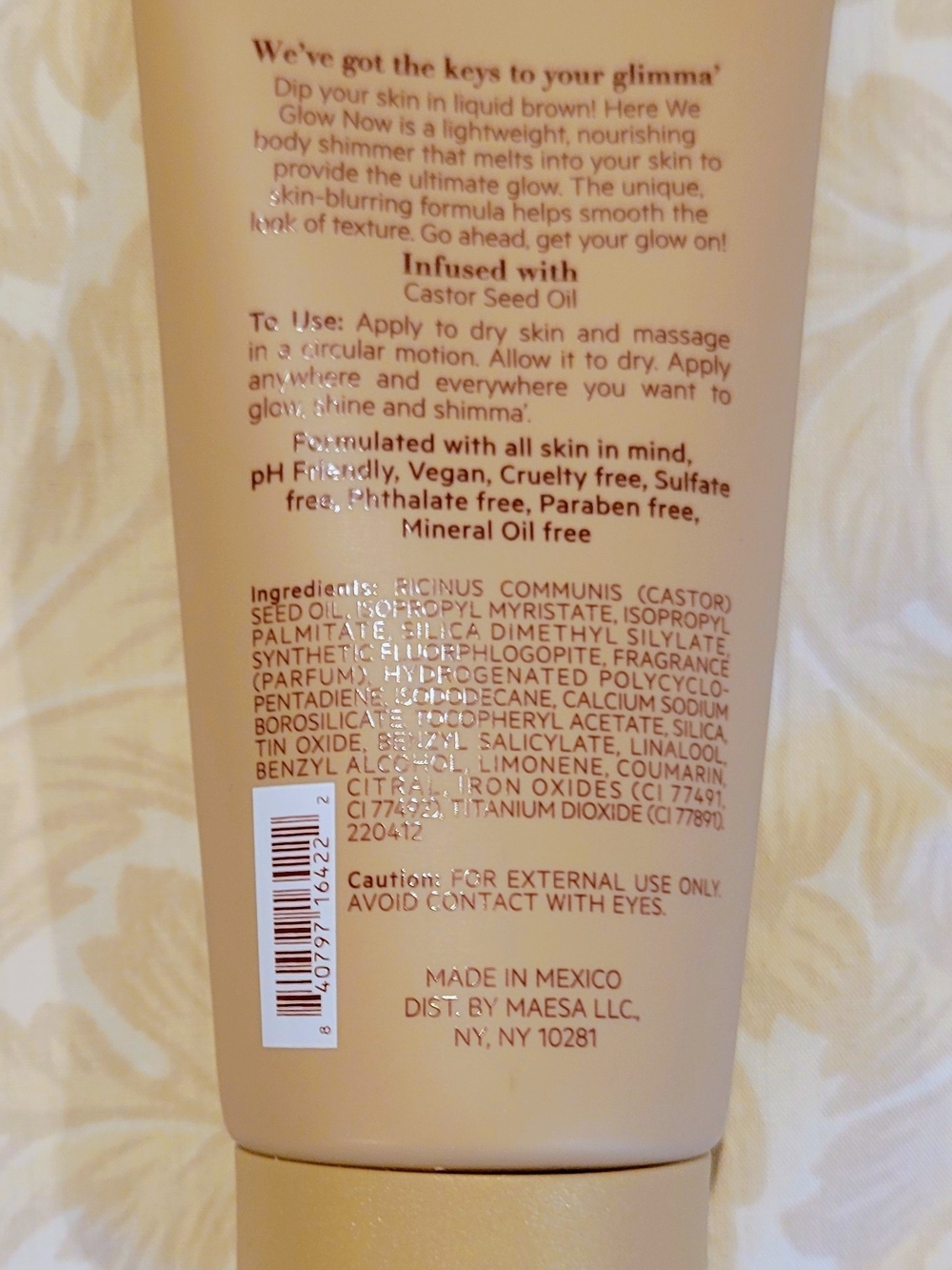 NWT Here We Glow Now Shimmering Body Lotion - Picture 5 of 5